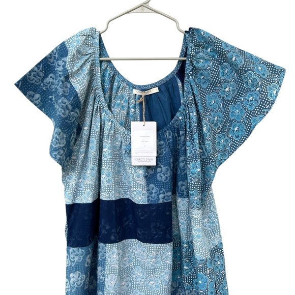 NWT Christy Dawn The Ambre Dress - Indigo Blues - Size Medium - Organic Cotton - Picture 9 of 16
